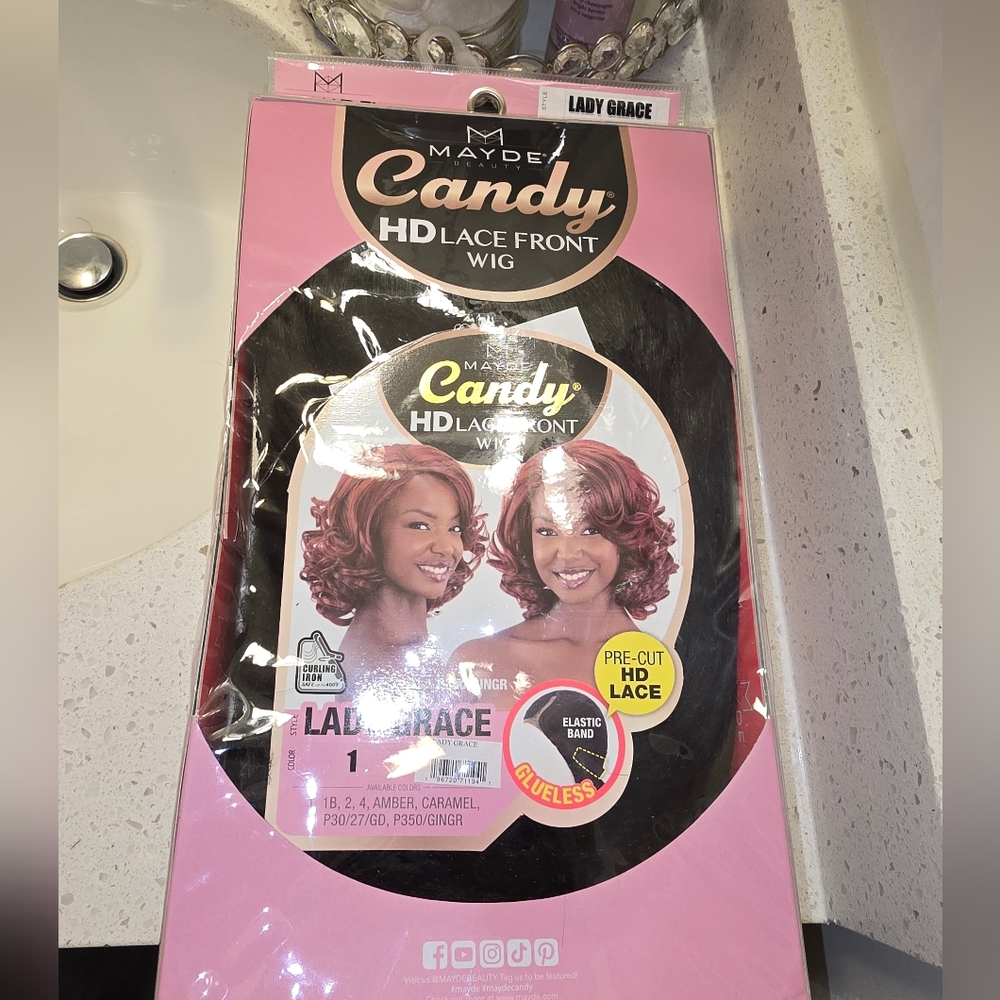 Brand New Candy HD Lace Front Wig - Black